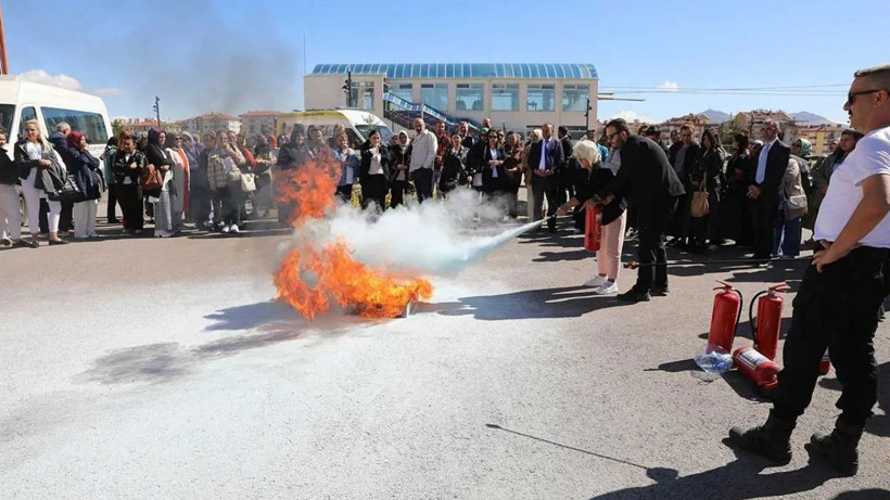 Keçiören Belediyesinden afet ve yangın eğitimi! Kurumsal hazırlık güçleniyor