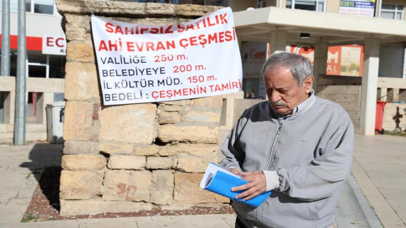 Kırşehir’de “tek kişilik dev eylem”