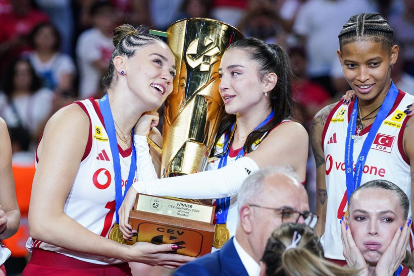 Türkiye-İtalya finalinden unutulmaz kareler! Filenin Sultanları Avrupa’yı bir kez daha fethetti - Resim: 14