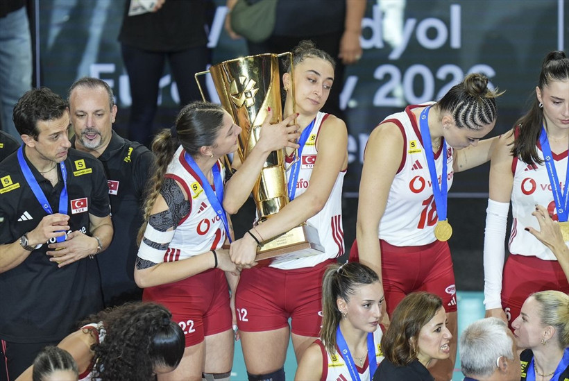 Türkiye-İtalya finalinden unutulmaz kareler! Filenin Sultanları Avrupa’yı bir kez daha fethetti - Resim: 6